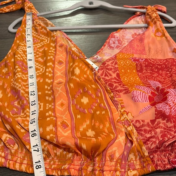 Free People NEW Tied to You Tank Size XS Color: Lemonade - Picture 12 of 13